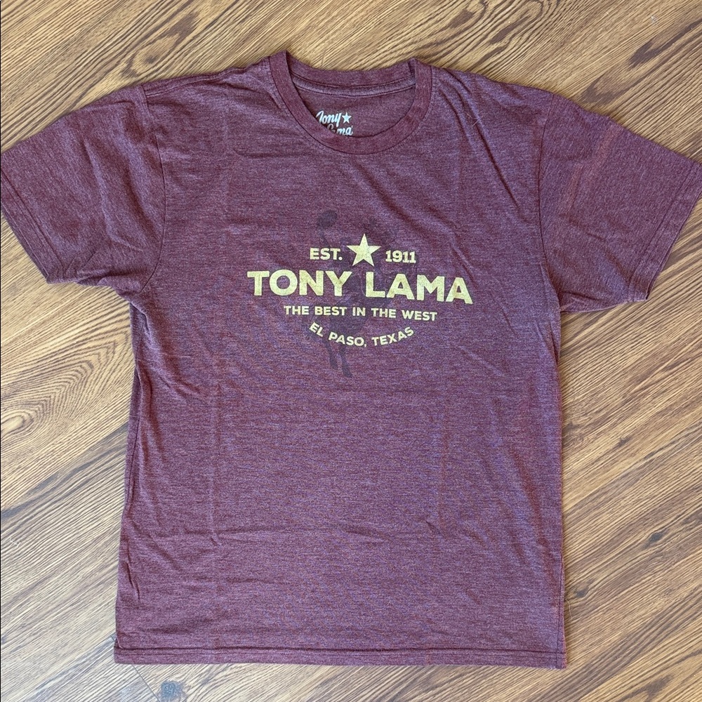 Tony Lama Burgundy Graphic Tee